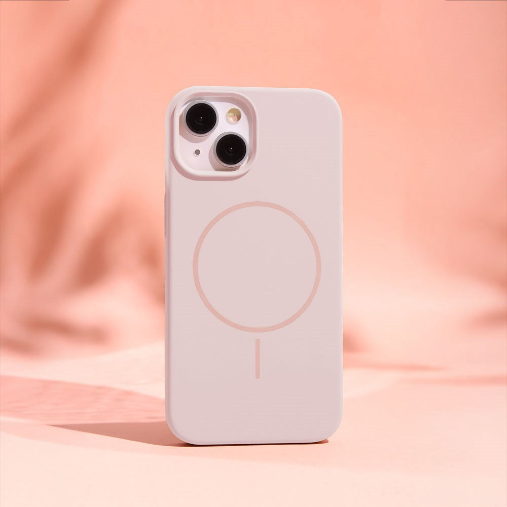 iPhone 16 Plus Silicone Thin Bagside Cover - MagSafe Kompatibel - Lyserød
