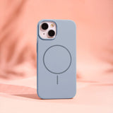 iPhone 16 Silicone Thin Bagside Cover - MagSafe Kompatibel - Lyseblå