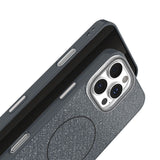 iPhone 16 Pro TFO Glitter Thin Bagside Cover - MagSafe Kompatibel - Sort