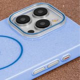 iPhone 11 Glitter Thin Mobil Cover - MagSafe Kompatibel - Lyseblå