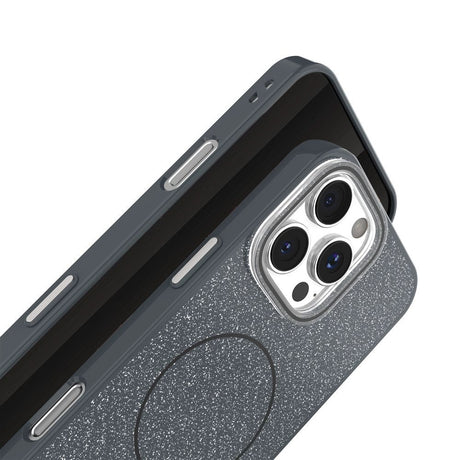iPhone 17e / 16e TFO Glitter Thin Bagside Cover - MagSafe Kompatibel - Sort
