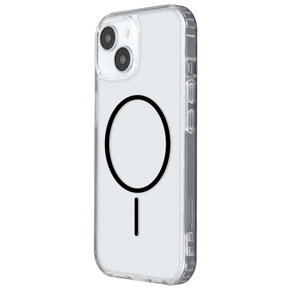 iPhone 17 TFO Anti-Shock Thin Bagside Cover - MagSafe Kompatibel - Gennemsigtig / Sort