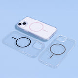 iPhone 17 TFO Anti-Shock Thin Bagside Cover - MagSafe Kompatibel - Gennemsigtig / Lyserød