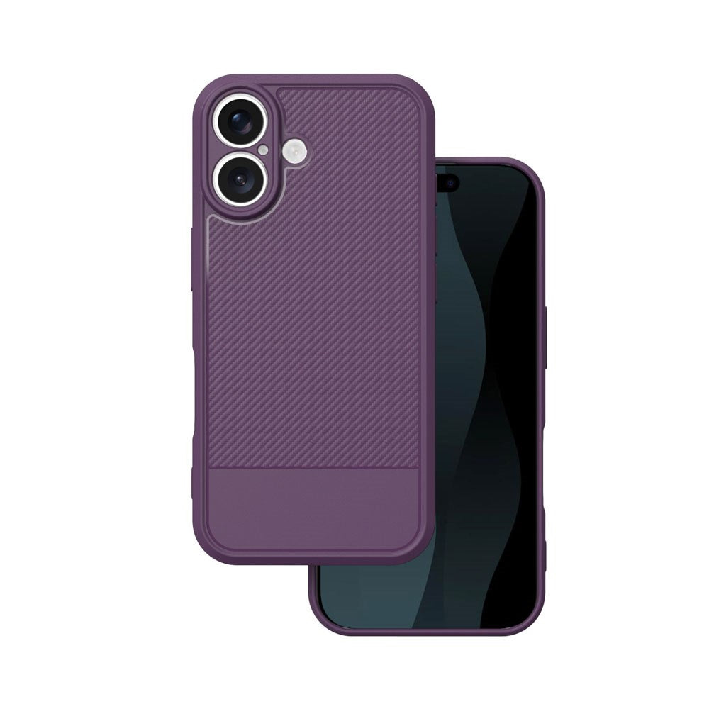 iPhone 17 TFO Simple Carbon Bagside Cover - Lilla