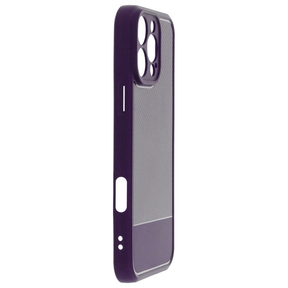 iPhone 17 TFO Simple Carbon Bagside Cover - Lilla