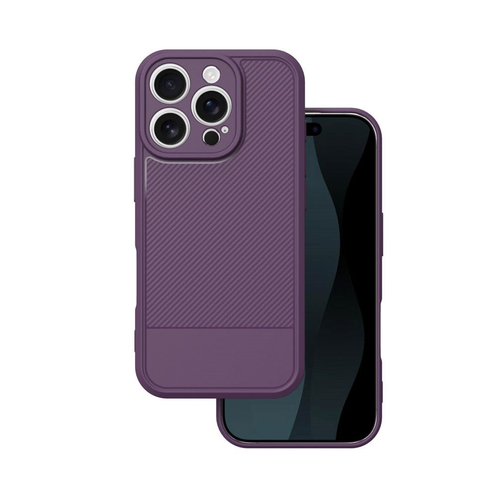 iPhone 17 Pro TFO Simple Carbon Bagside Cover - Lilla