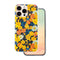 iPhone 16 Pro TFO Glow Glam Bagside Cover - Orange / Blomster