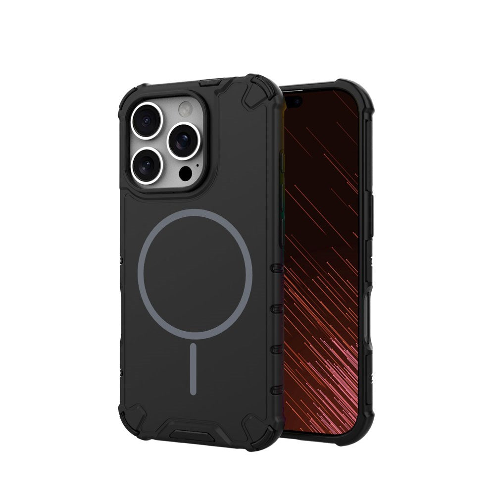 iPhone 16 Pro TFO Defender Hybrid Bagside Cover - MagSafe Kompatibel - Sort