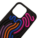 iPhone 16 Pro Max TFO DIY Snake Silikone Bagside Cover - Sort