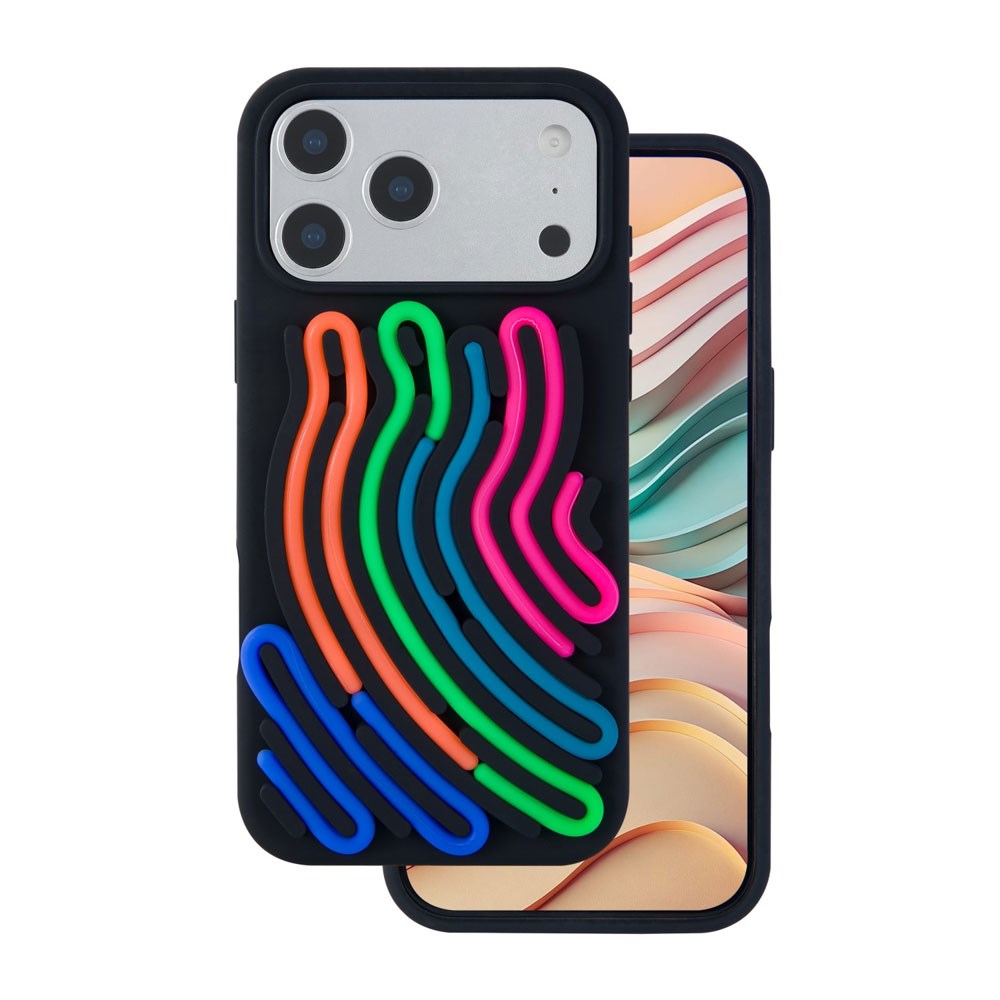 iPhone 17 Pro TFO DIY Snake Silikone Bagside Cover - Sort