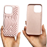 iPhone 16 Pro Max TFO DIY Snake Silikone Bagside Cover - Lyserød