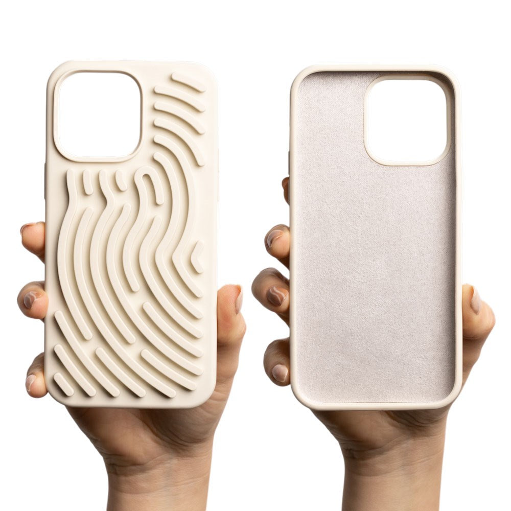 iPhone 17 Pro TFO DIY Snake Silikone Bagside Cover - Beige