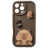 Samsung Galaxy S25 TFO Ultra Trendy 3D Bagside Cover - Brown Capybara