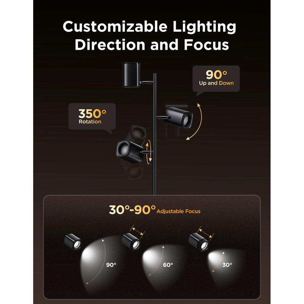 Govee Tree Floor Lamp - 3 Individuelle Spots - Sort