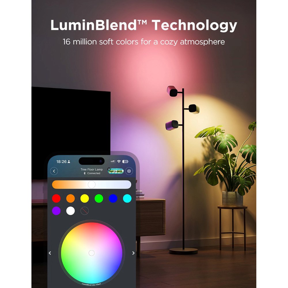 Govee Tree Floor Lamp - 3 Individuelle Spots - Sort