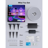 Govee Outdoor Neon Rope Light Lysstrimmel - 10m - Sort