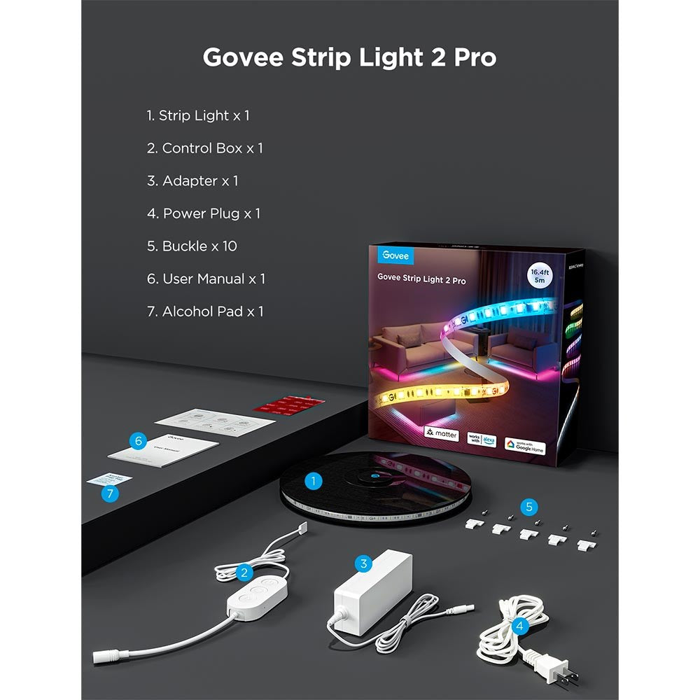 Govee Strip Light 2 Pro - 5 Meter