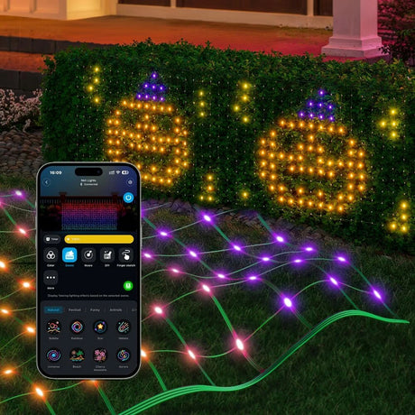 Govee String Lights Nett LED (0,85m*1,43m) - Grønn