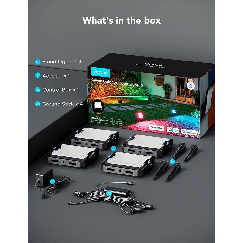 Govee utendørs LED-flomlys 2