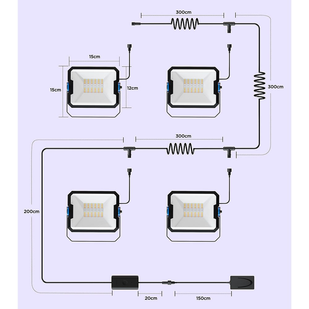 Govee utendørs LED-flomlys 2