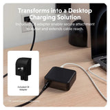 Targus HyperJuice 100W Rejseoplader m. 1x USB-A / 3x USB-C / 4x Adapterstik - Sort