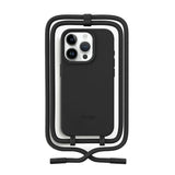 iPhone 15 Pro Woodcessories Change Case m. Strop - 100% Plantebaseret - Sort