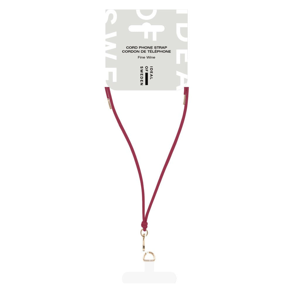 iDeal Of Sweden Cord Phone Strap - Strop til Mobil - Fine Wine