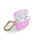 iDeal of Sweden AirPods (4. generasjon) Clear Case m. Karabinkrok - Lys rosa