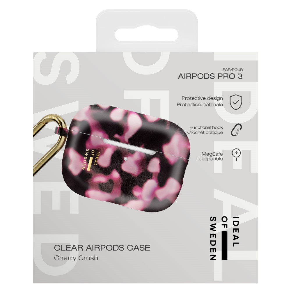 iDeal of Sweden AirPods Pro (3. Gen.) Clear Cover m. Karabinhage - Cherry Crush