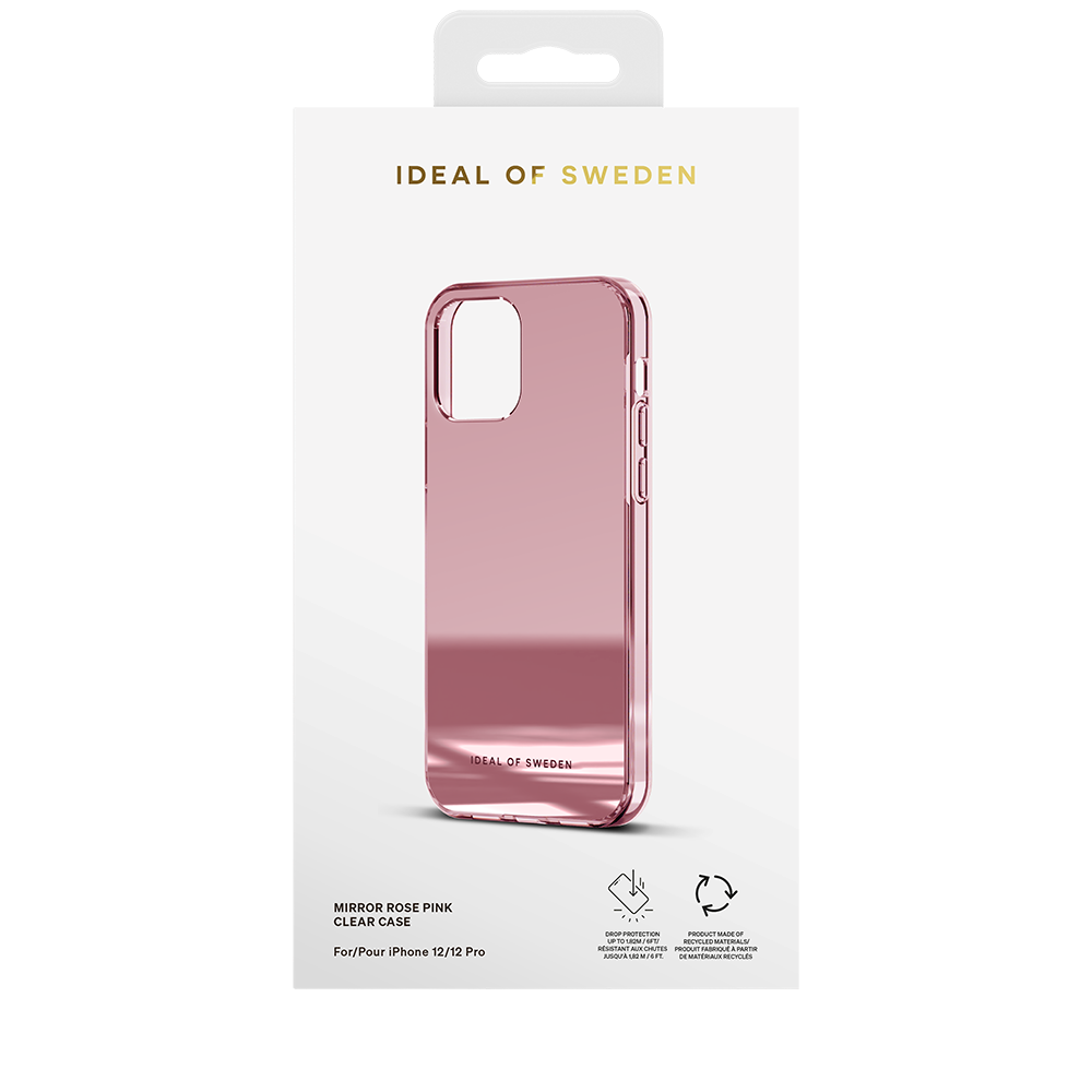 iPhone 12 Pro / 12 iDeal Of Sweden Speilveske - Mirror Rose Pink