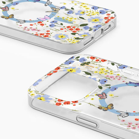 iPhone 14 Pro Max iDeal Of Sweden Clear Case - MagSafe-kompatibel - Artistic Garden