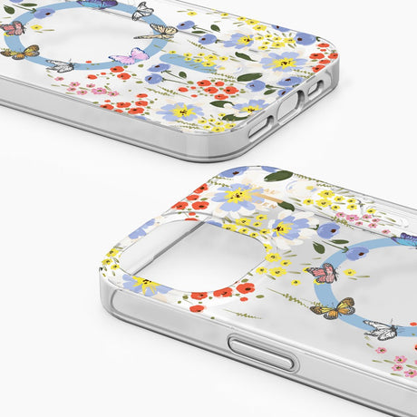 iPhone 16e / 15 / 14 / 13 iDeal Of Sweden Clear Case - MagSafe-kompatibel - Artistic Garden