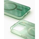iPhone 15 Pro iDeal Of Sweden Clear Cover - MagSafe Kompatibel - Sage Green