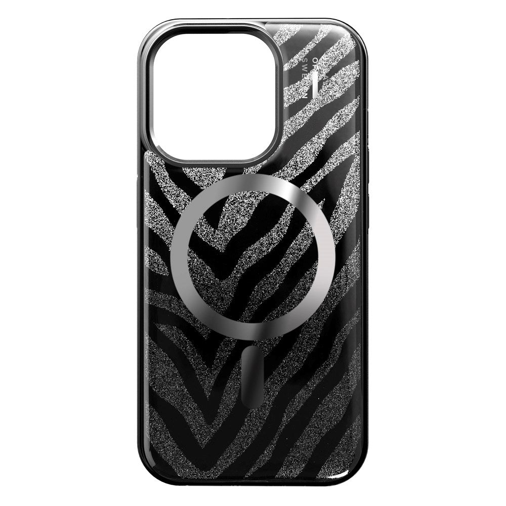 iPhone 16e / 15 / 14 / 13 iDeal Of Sweden Clear Cover - MagSafe Kompatibel - Zebra Mystique