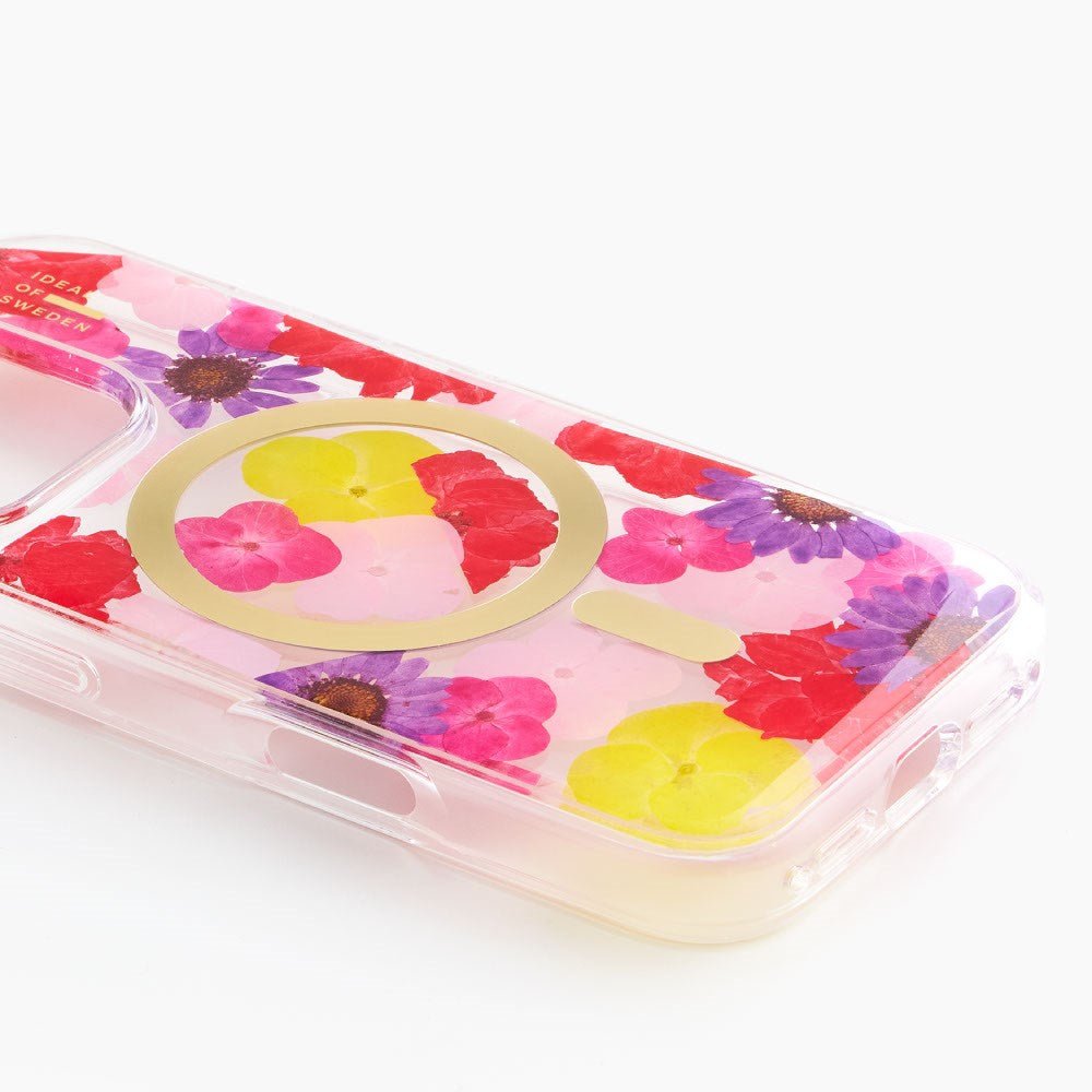 iPhone 17e / 16e / 15 / 14 / 13 iDeal Of Sweden Clear Cover - MagSafe Kompatibel - Tropical Floral