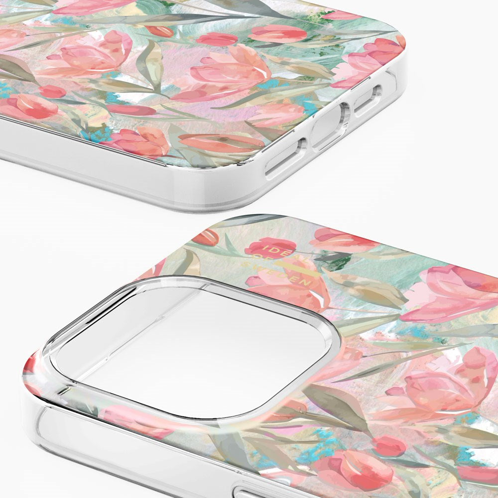 iPhone 15 Pro Max iDeal Of Sweden Clear Cover - MagSafe Kompatibel - Tulip Bloom