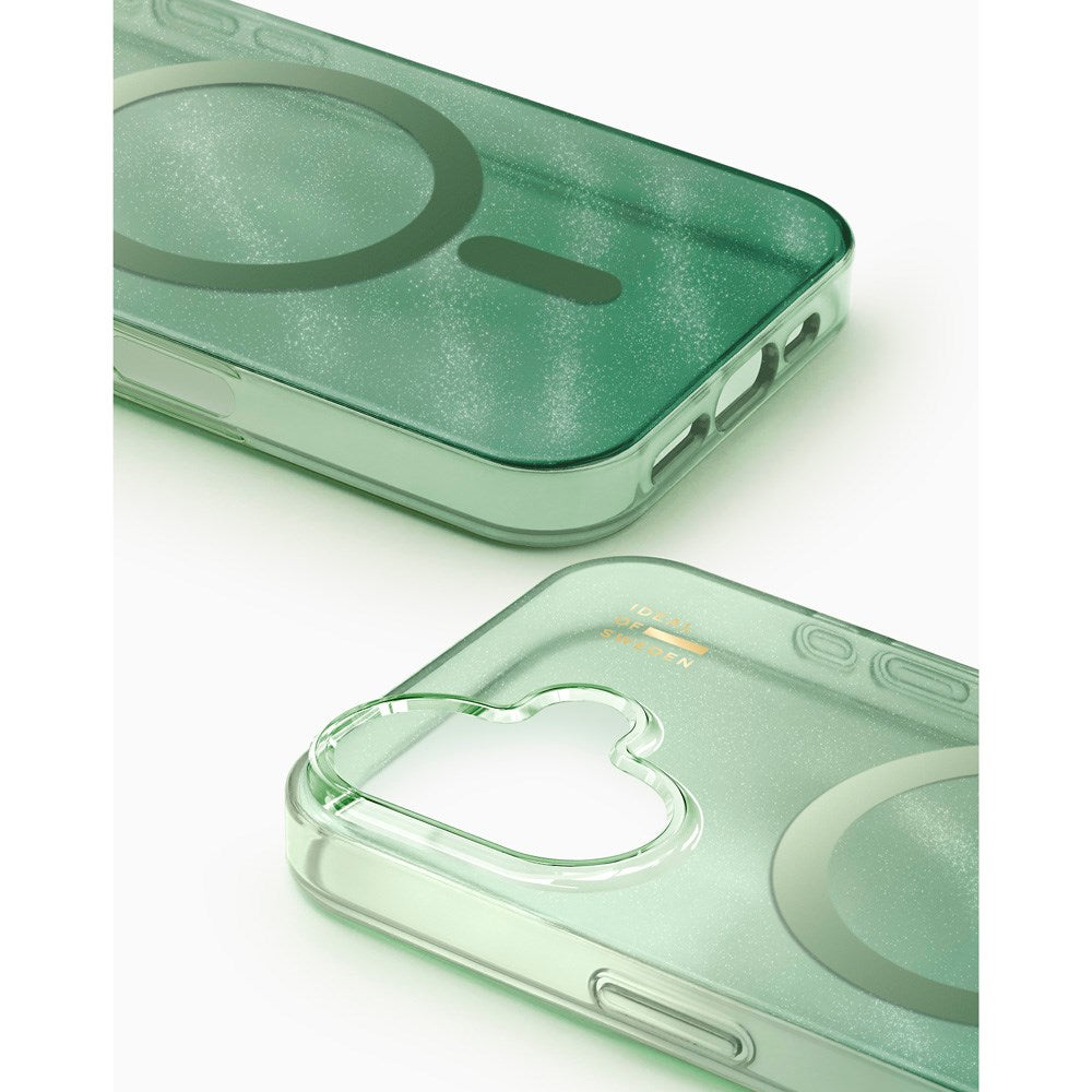 iPhone 16 iDeal Of Sweden Clear Cover - MagSafe Kompatibel - Sage Green