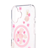iPhone 16 iDeal Of Sweden Clear Case - MagSafe Kompatibel - Cherry Blossom