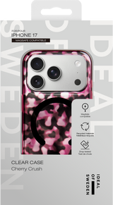 iPhone 17 iDeal Of Sweden Clear Cover - MagSafe Kompatibel - Cherry Crush