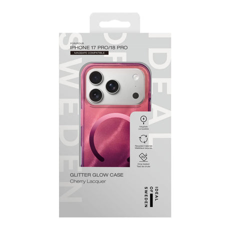 iPhone 18 Pro / 17 Pro iDeal Of Sweden Clear Cover - MagSafe Kompatibel - Cherry Lacquer