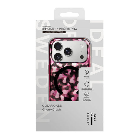iPhone 18 Pro / 17 Pro iDeal Of Sweden Clear Cover - MagSafe Kompatibel - Cherry Crush