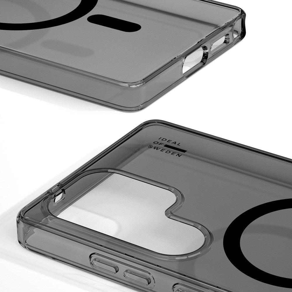 Samsung Galaxy S25 Ultra iDeal Of Sweden Clear Case - Trådløs lading - Tinted Black