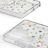 Samsung Galaxy S25 iDeal Of Sweden Clear Case - Trådløs Opladning - Petite Floral