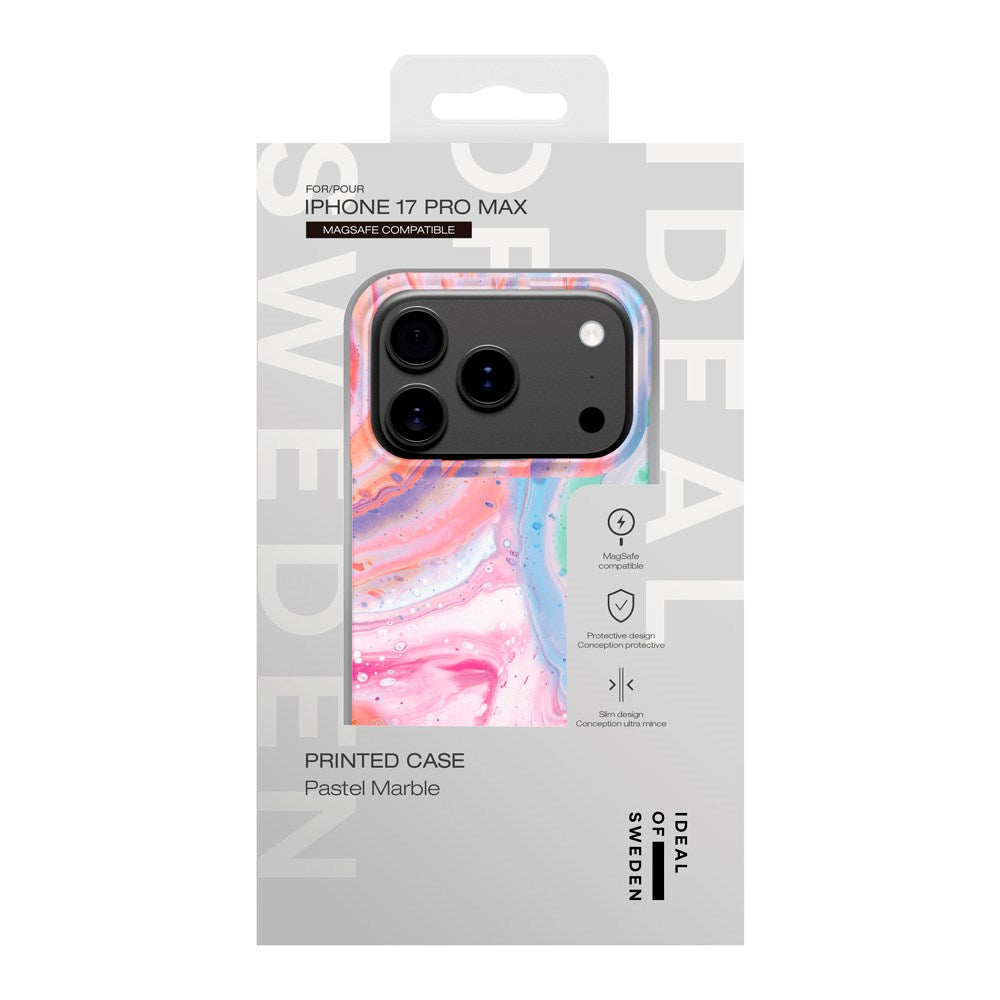 iPhone 17 Pro Max iDeal Of Sweden Fashion Cover - MagSafe Kompatibel - Pastel Marble