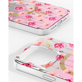 iPhone 15 Pro iDeal Of Sweden Mirror Cover - MagSafe Kompatibel - Rose Blush Floral