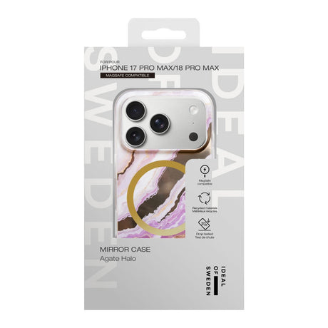 iPhone 18 Pro Max / 17 Pro Max iDeal Of Sweden Mirror Cover - MagSafe Kompatibel - Agate Halo