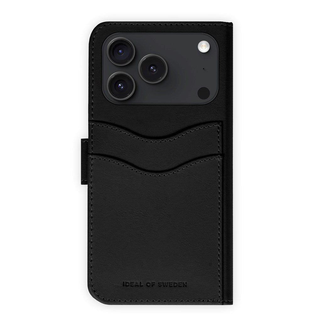 iPhone 17 Pro iDeal Of Sweden Magnet Wallet+ Flip Cover - MagSafe Kompatibel - Black