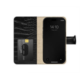 iPhone 18 Pro / 17 Pro iDeal Of Sweden Magnet Wallet+ Flip Cover - MagSafe Kompatibel - Black Croco