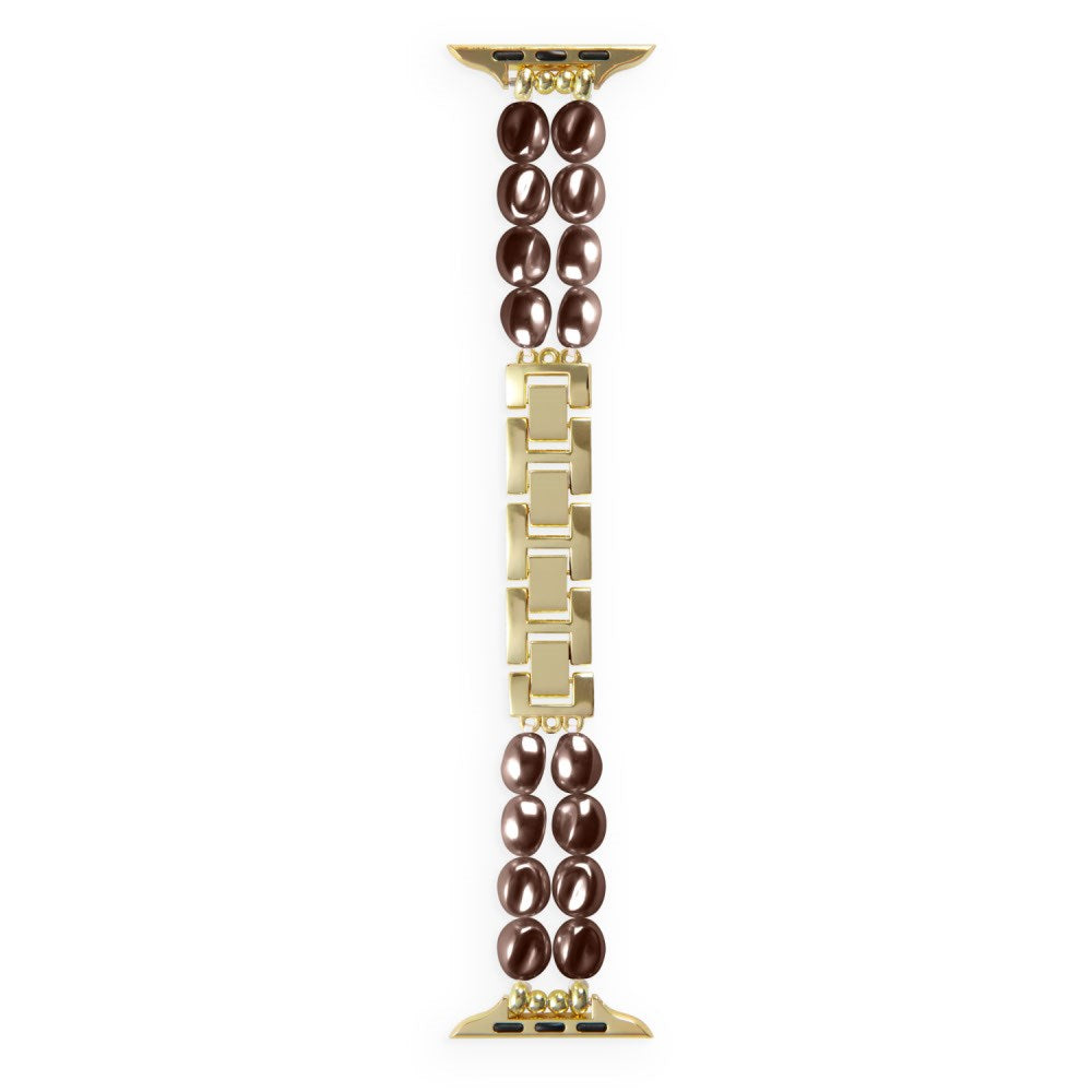 Apple Watch (38/40/SE/41/42mm) iDeal of Sweden Resinrem - Salted Caramel Pearl