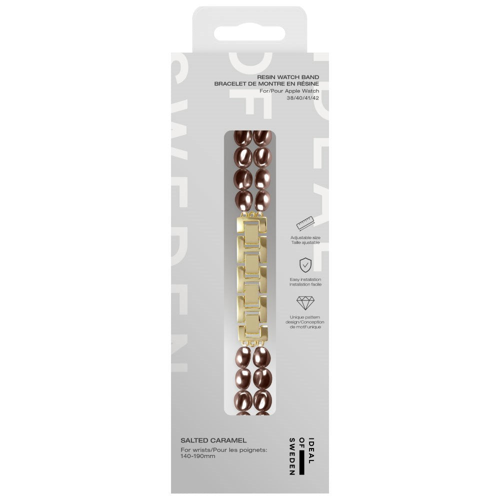 Apple Watch (38/40/SE/41/42mm) iDeal of Sweden Resinrem - Salted Caramel Pearl
